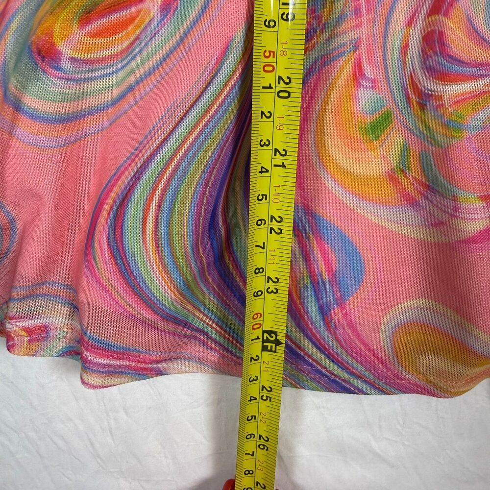 Nova Kids Girls Size 8 Colorful Marble Swirl Print Sundress - Picture 6 of 6